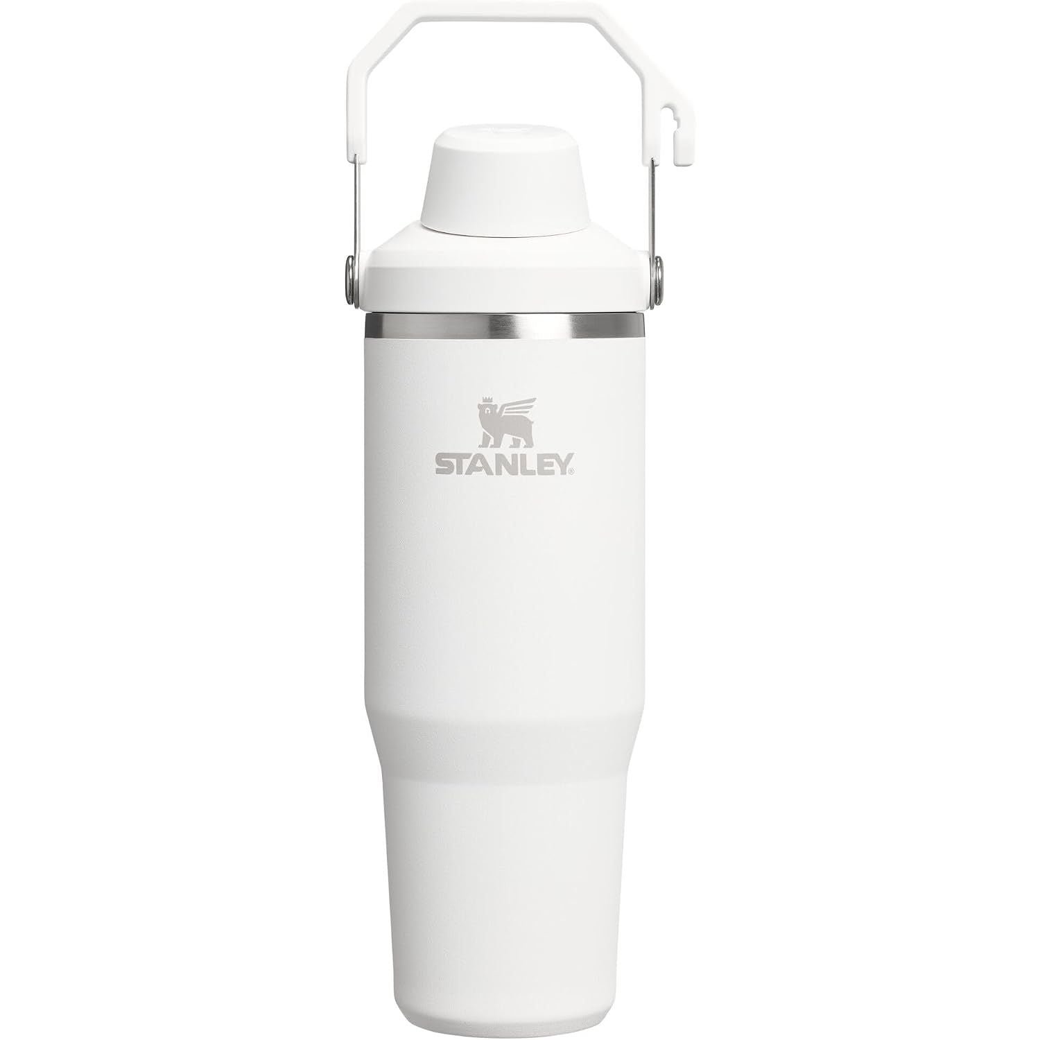 Stanley IceFlow 2.0 Fast Flow Tumbler with Handle 30 oz | Twist On Angled Spout Lid | Leakproof Water Bottle | Insulated Stainless Steel | BPA-Free | Frost