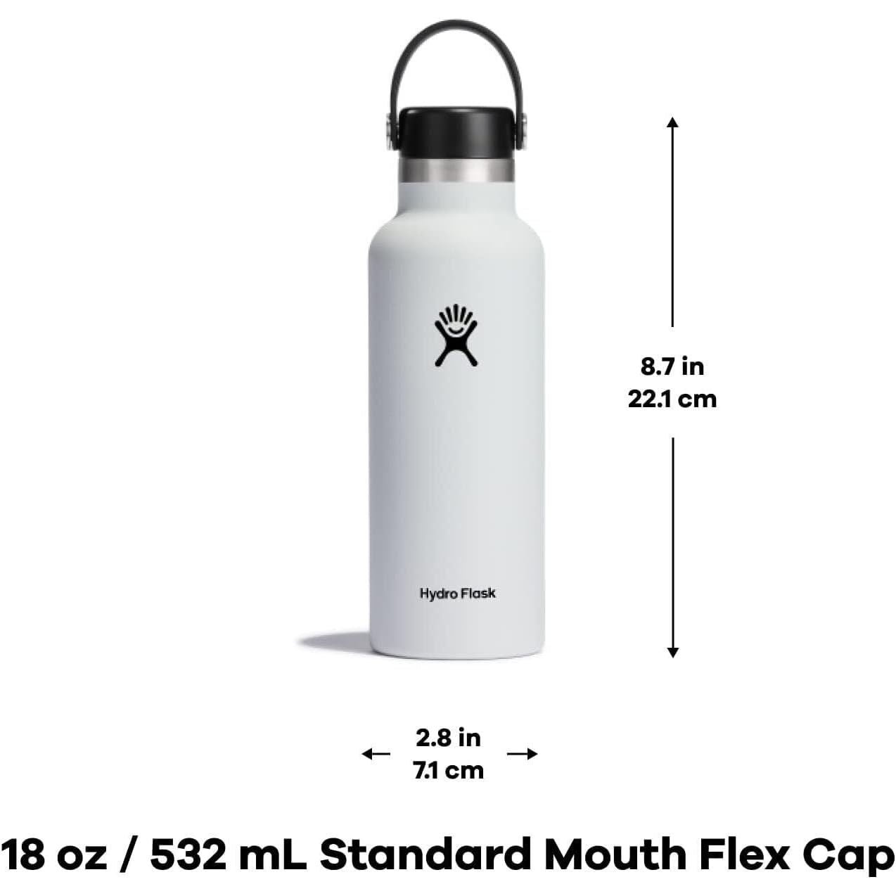 Hydro Flask Standard Flex Cap White 18 Oz