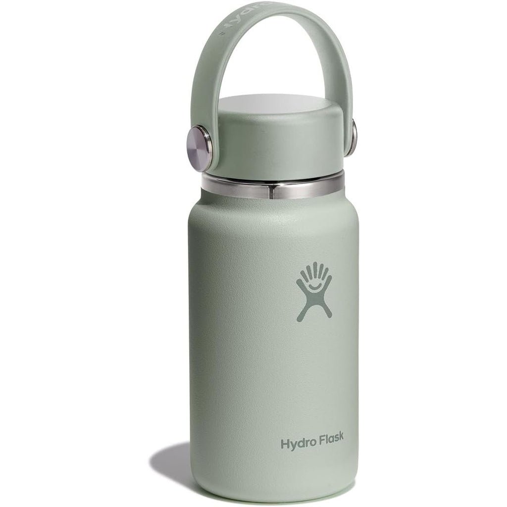Hydro Flask Micro Bottle - Insulated Mini Leak Proof Flask for Purse or Pocket in 6.7 Oz Agave Green