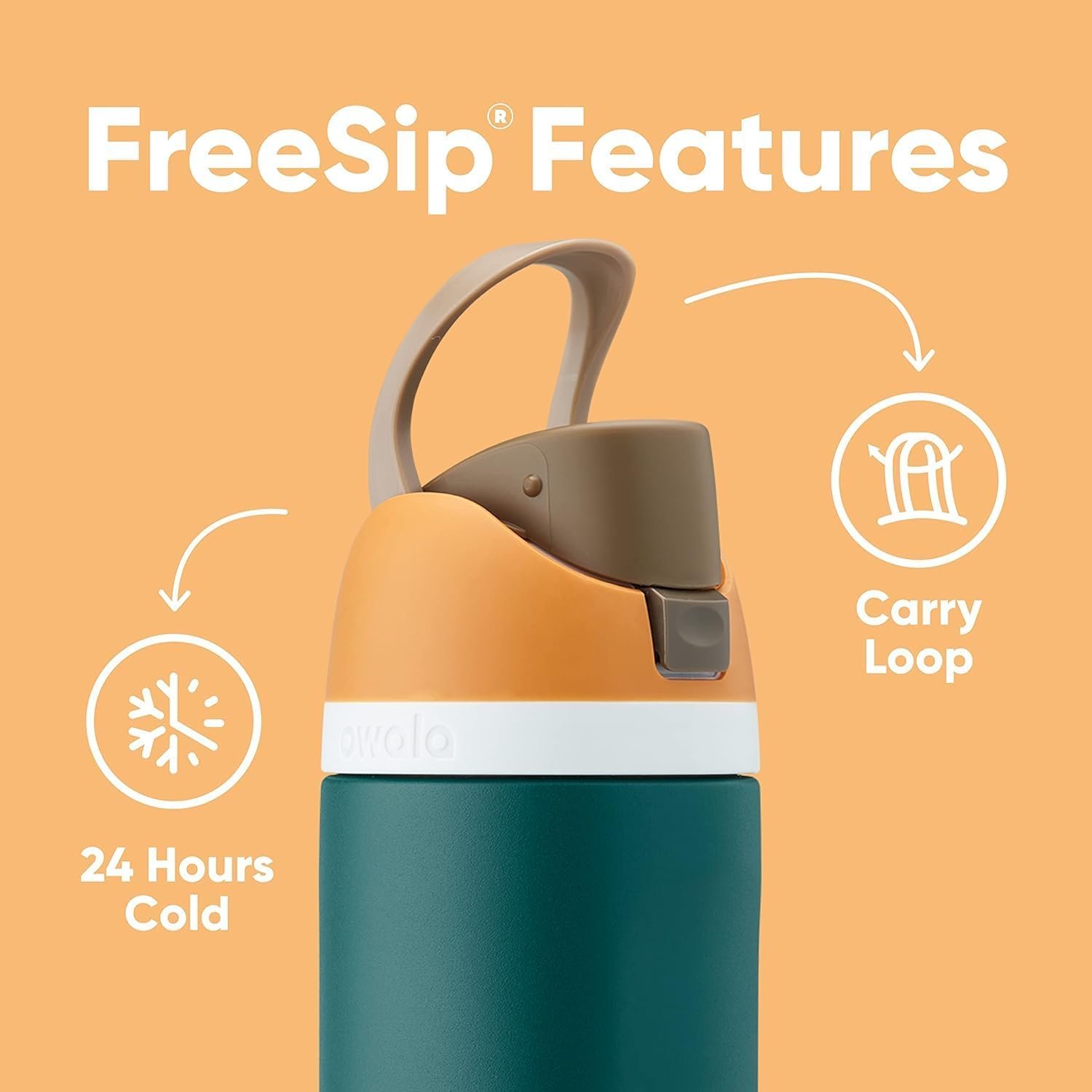 BlenderBottle C05769 FreeSip 24oz Stainless Steel - Can You See Me?